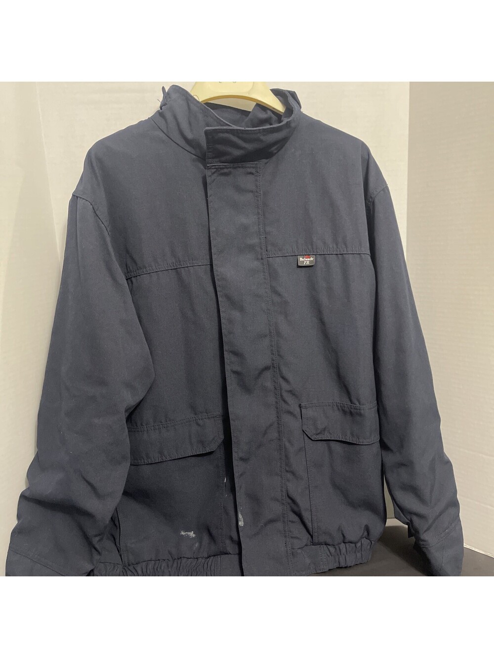 Bulwark FR Jacket XL RG Navy Blue Flame Resistant Bomber Workwear Read